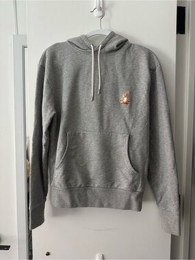 MAISON KITSUNÉ Grey Yoga Fox Hoodie